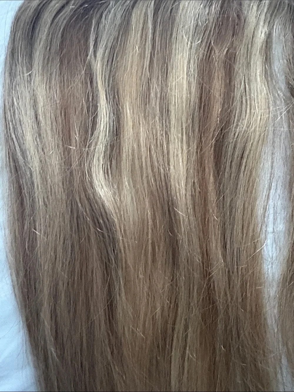 Blonde Brown Hair Extension - Natural Blend no clips human